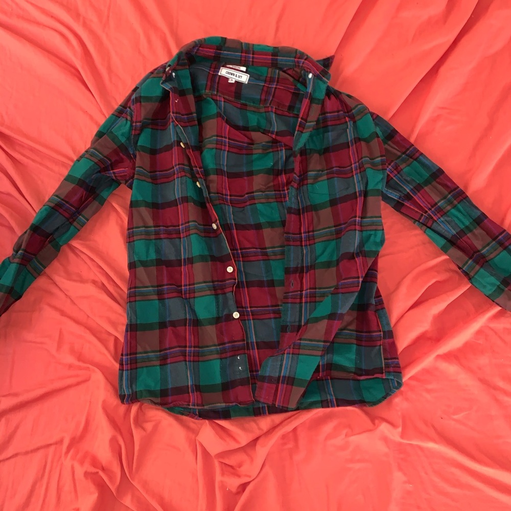 Crown and ivy button down flannel-men’s